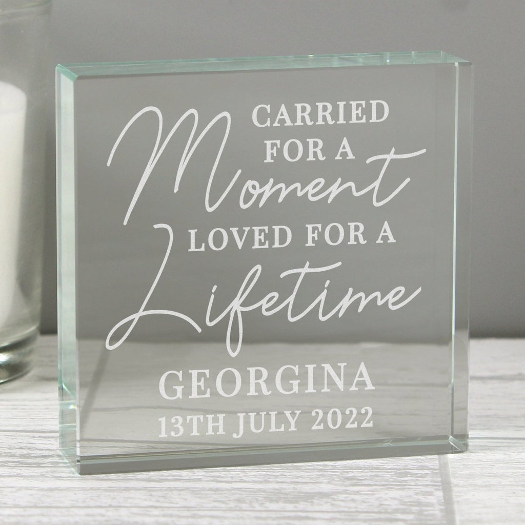 Personalised Carried For A Moment Large Crystal Token