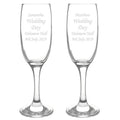 Personalised Celebration Pair Of Flutes
