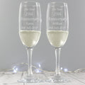 Personalised Celebration Pair Of Flutes With Gift Box