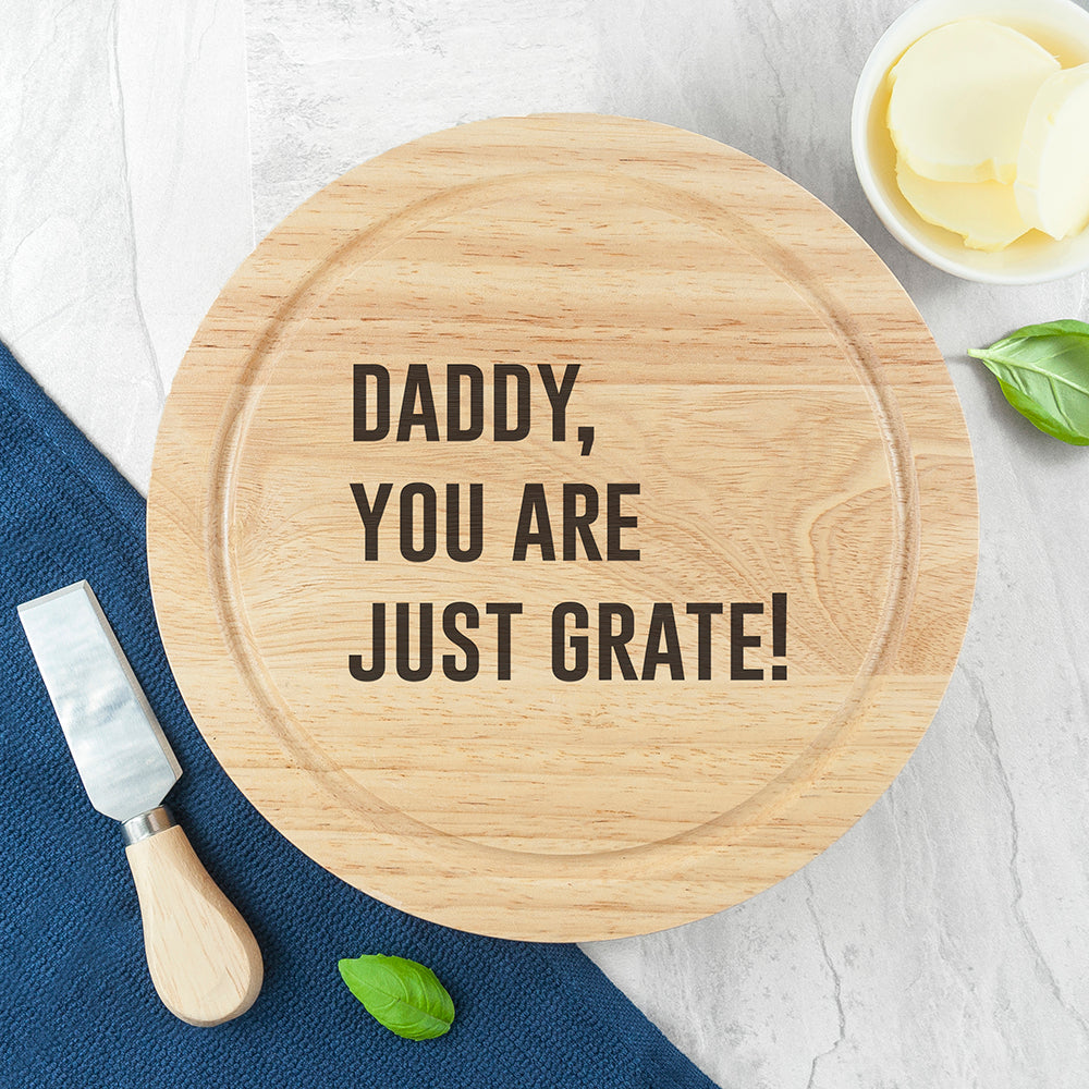 Personalised Personalised Cheese Lover Round Board Set
