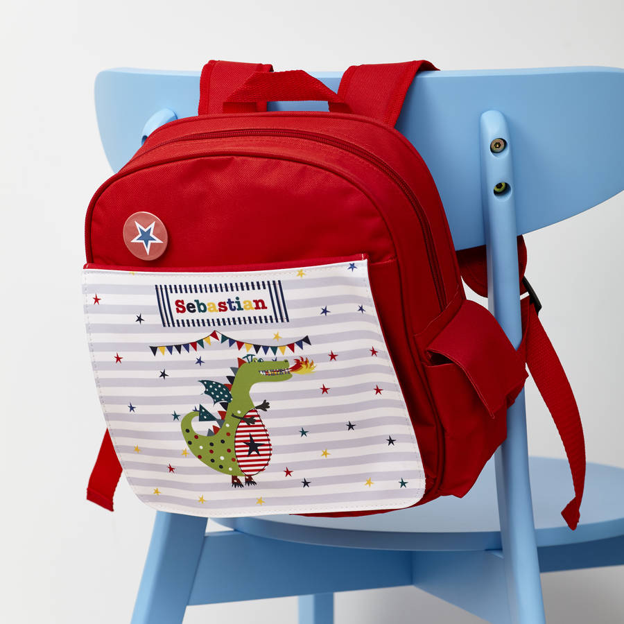 Personalised Personalised Children's Dragon Rucksack