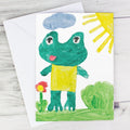 Personalised Childrens Drawing Photo Upload Card