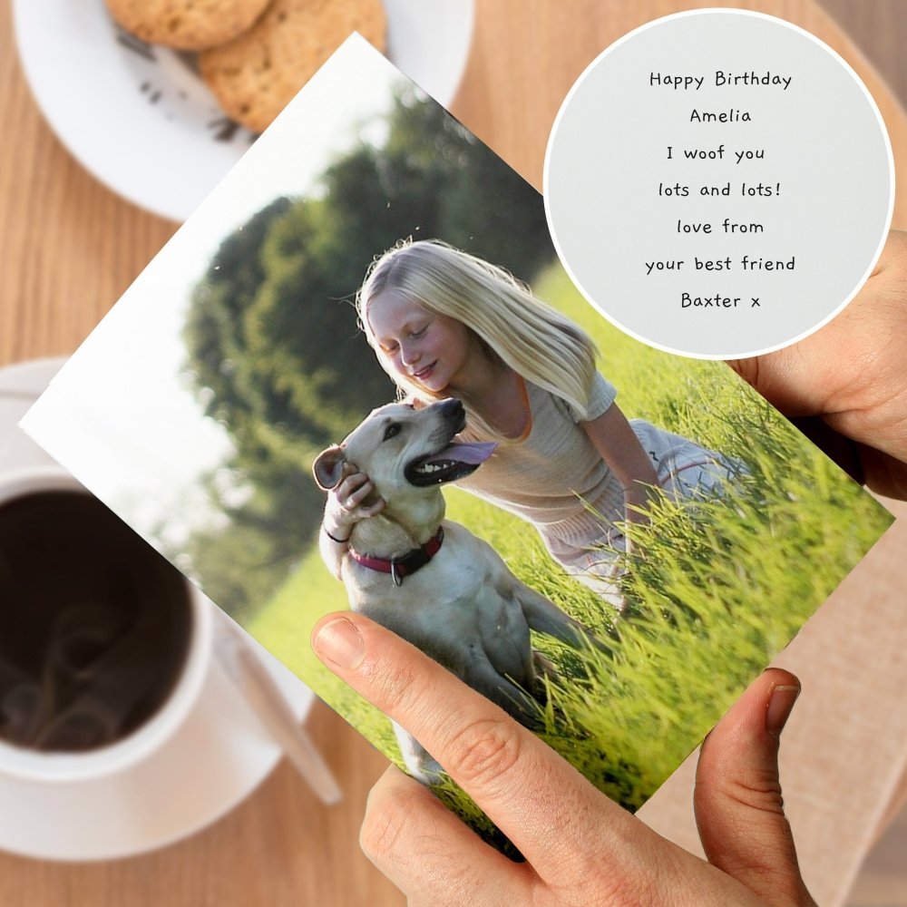 Personalised Childrens Drawing Photo Upload Card