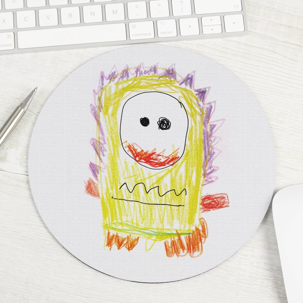 Personalised Childrens Drawing Photo Upload Mouse Mat