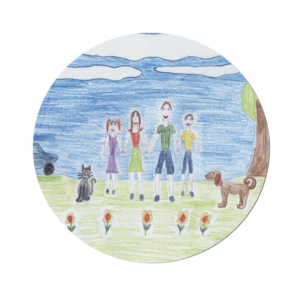 Personalised Childrens Drawing Photo Upload Mouse Mat