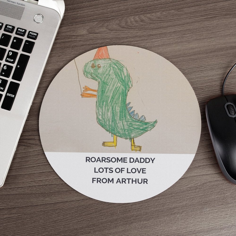 Personalised Childrens Drawing Photo Upload Mouse Mat