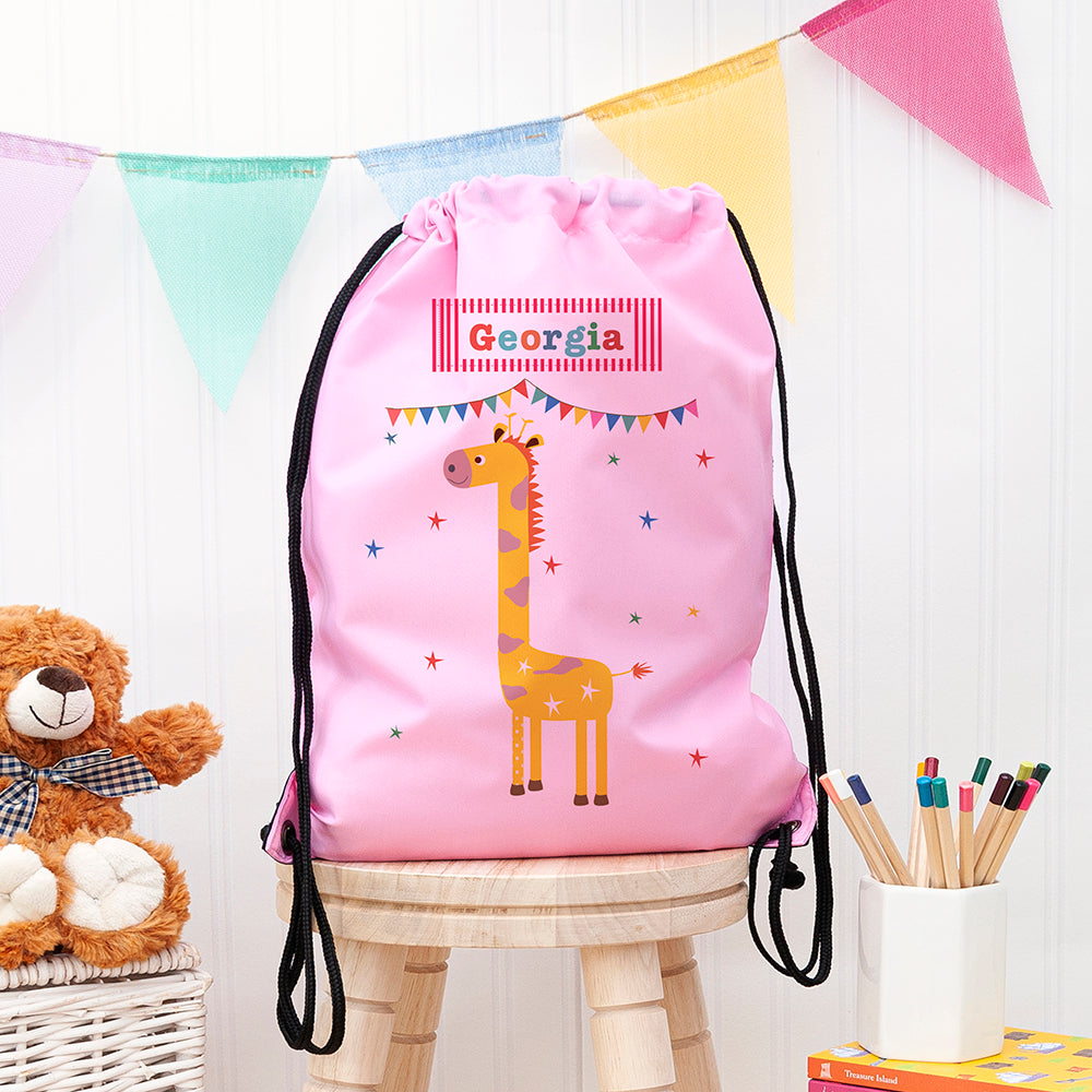 Personalised Personalised Children's Giraffe Waterproof Swim Bag