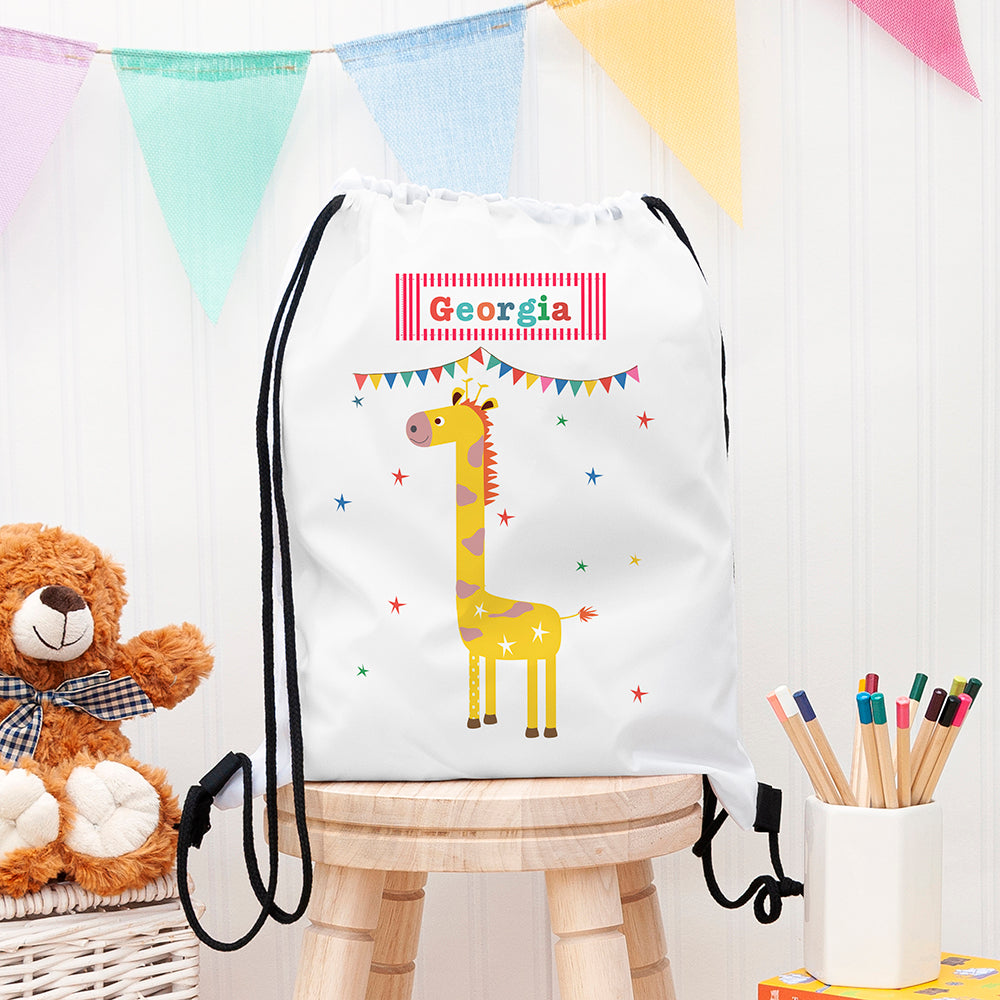 Personalised Personalised Children's Giraffe Waterproof Swim Bag