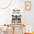 Personalised Personalised Children's Raccoon Cotton Nursery Bag