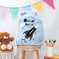 Personalised Personalised Children's Space Rocket PE Kit Bag