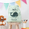 Personalised Personalised Children's Whale PE Kit Bag