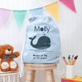 Personalised Personalised Children's Whale PE Kit Bag