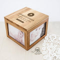 Personalised Christening Oak Photo Keepsake Box