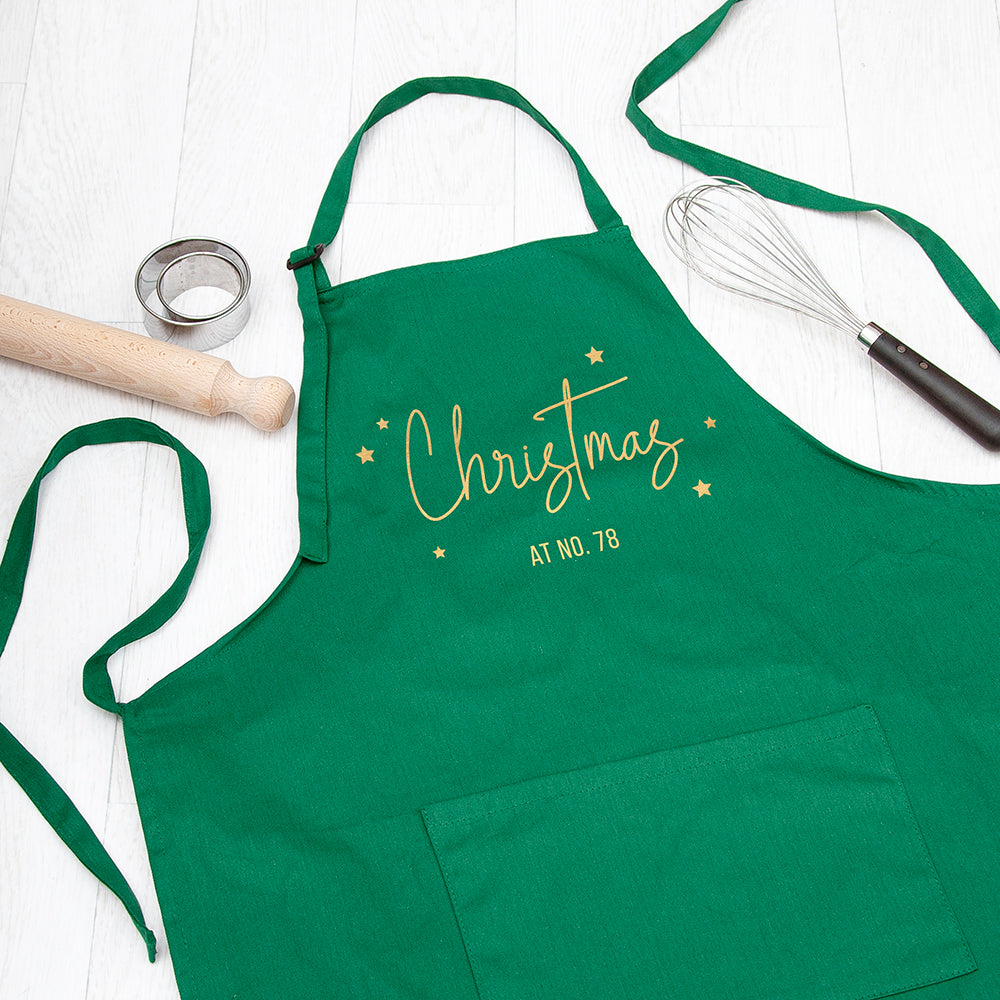 Personalised Personalised Christmas at Number Apron