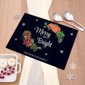 Personalised Personalised Christmas Floral Rectangular Chopping Board