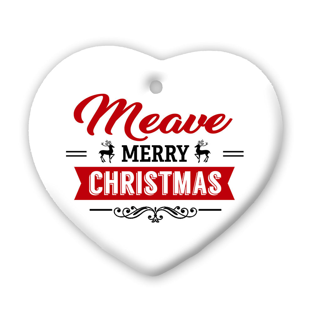 Personalised Personalised Christmas Heart Decoration