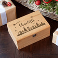 Personalised Personalised Christmas Scene Keepsake Chest