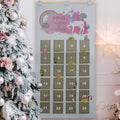 Personalised Christmas Unicorn 2026 Advent Calendar In Silver Grey