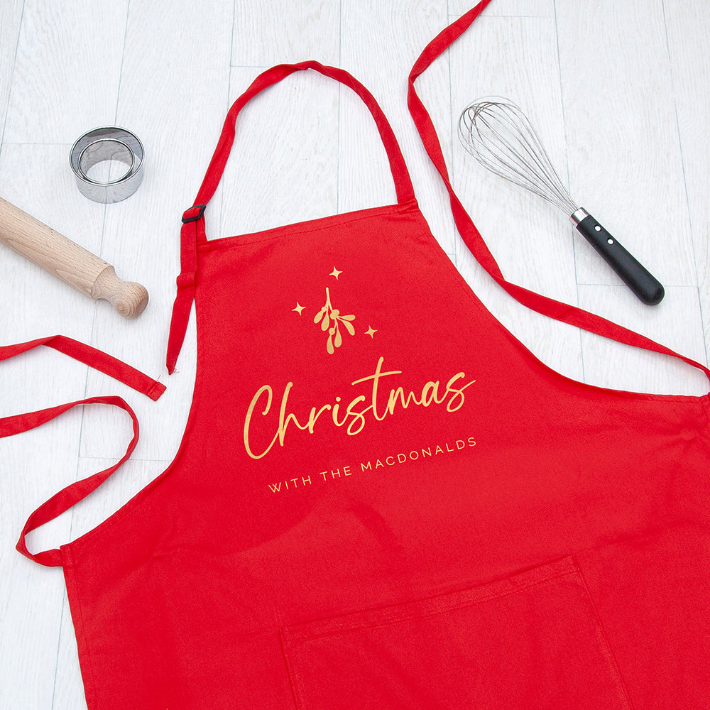 Personalised Personalised Christmas with the Family Apron
