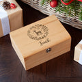 Personalised Personalised Christmas Woodland Keepsake Chest