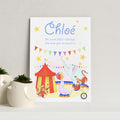 Personalised Personalised Circus Fun Framed Print