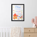 Personalised Personalised Circus Fun Framed Print