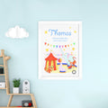 Personalised Personalised Circus Fun Framed Print