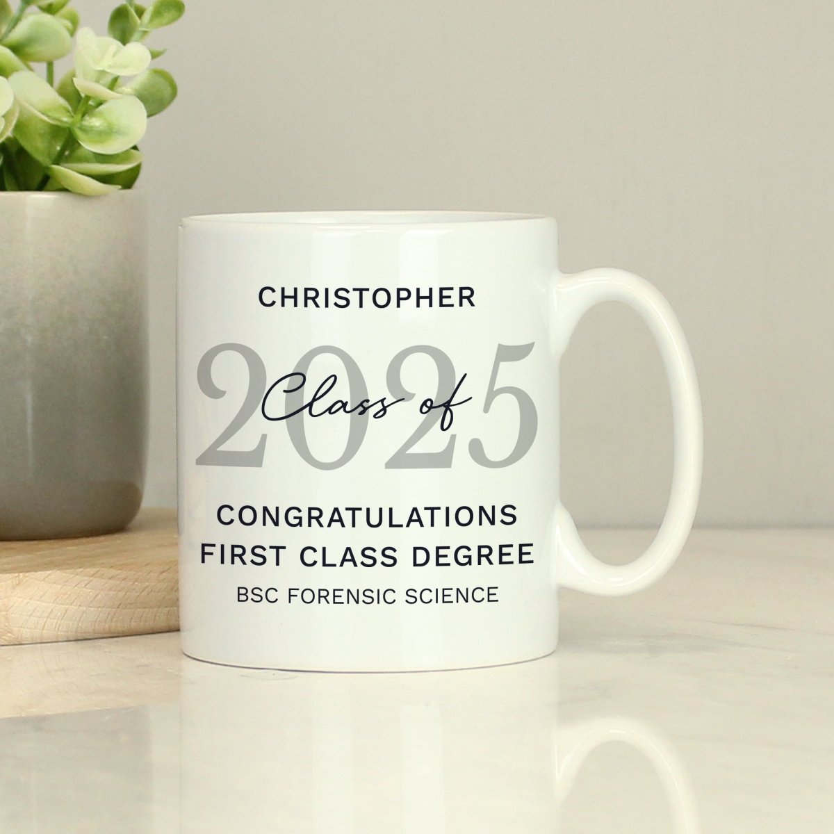 Personalised Class Of Graduation Mug