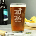 Personalised Class Of Graduation Pint Glass