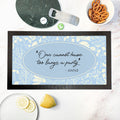 Personalised Personalised Classic Floral Quote Bar Mat