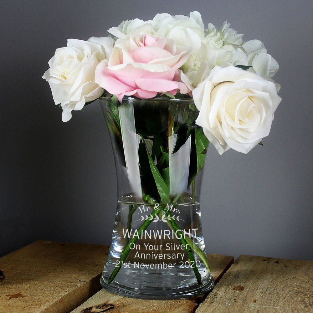 Personalised Classic Glass Vase