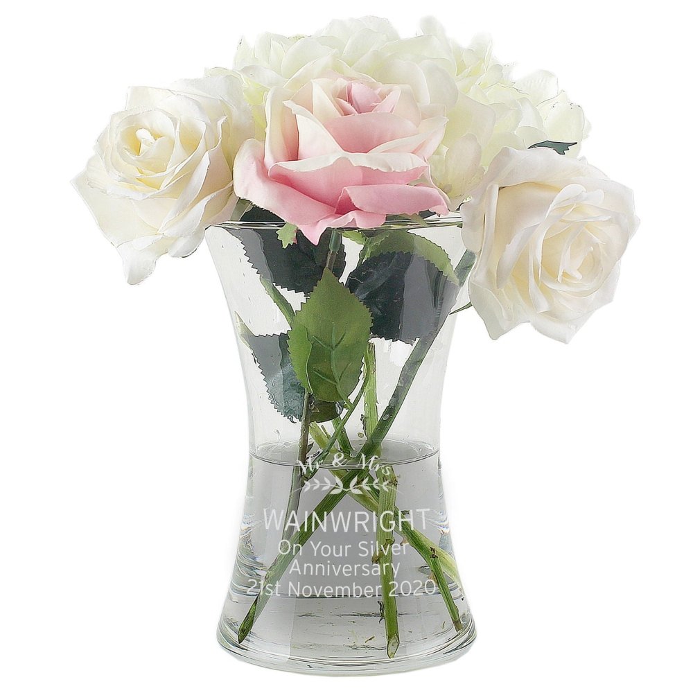 Personalised Classic Glass Vase