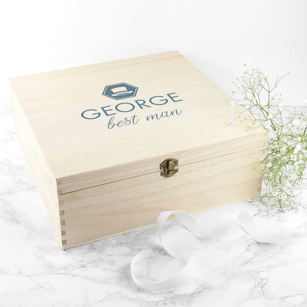 Personalised Classic Groomsman Keepsake Box