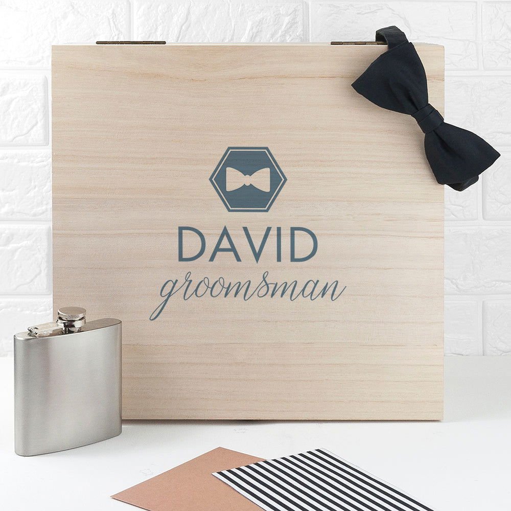 Personalised Classic Groomsman Keepsake Box