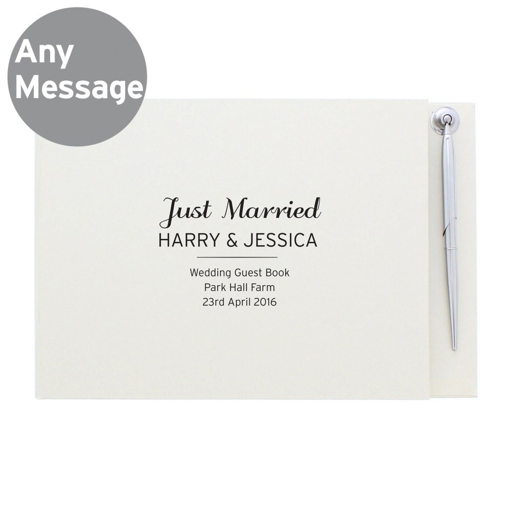 Personalised Classic Hardback Guest Book & Pen