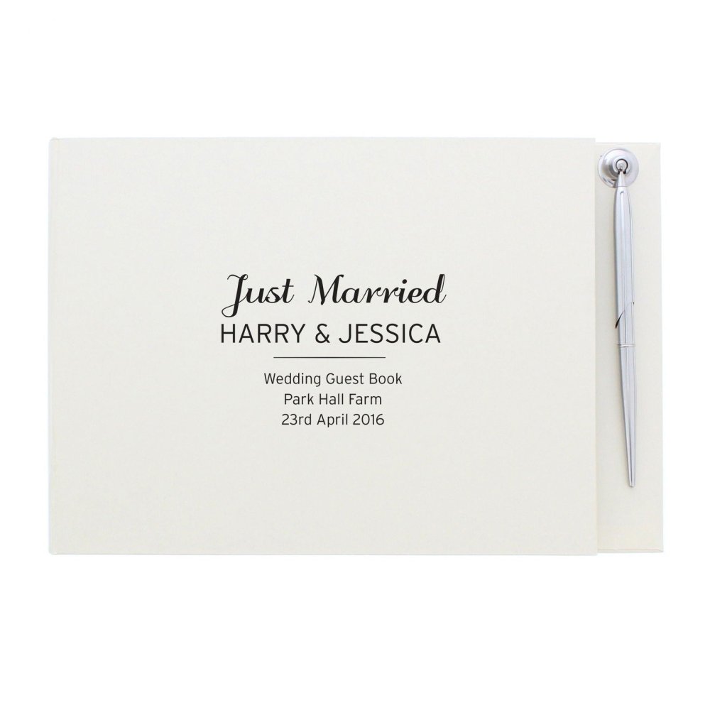 Personalised Classic Hardback Guest Book & Pen