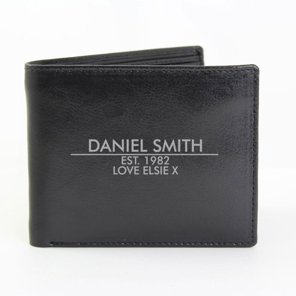 Personalised Classic Leather Wallet