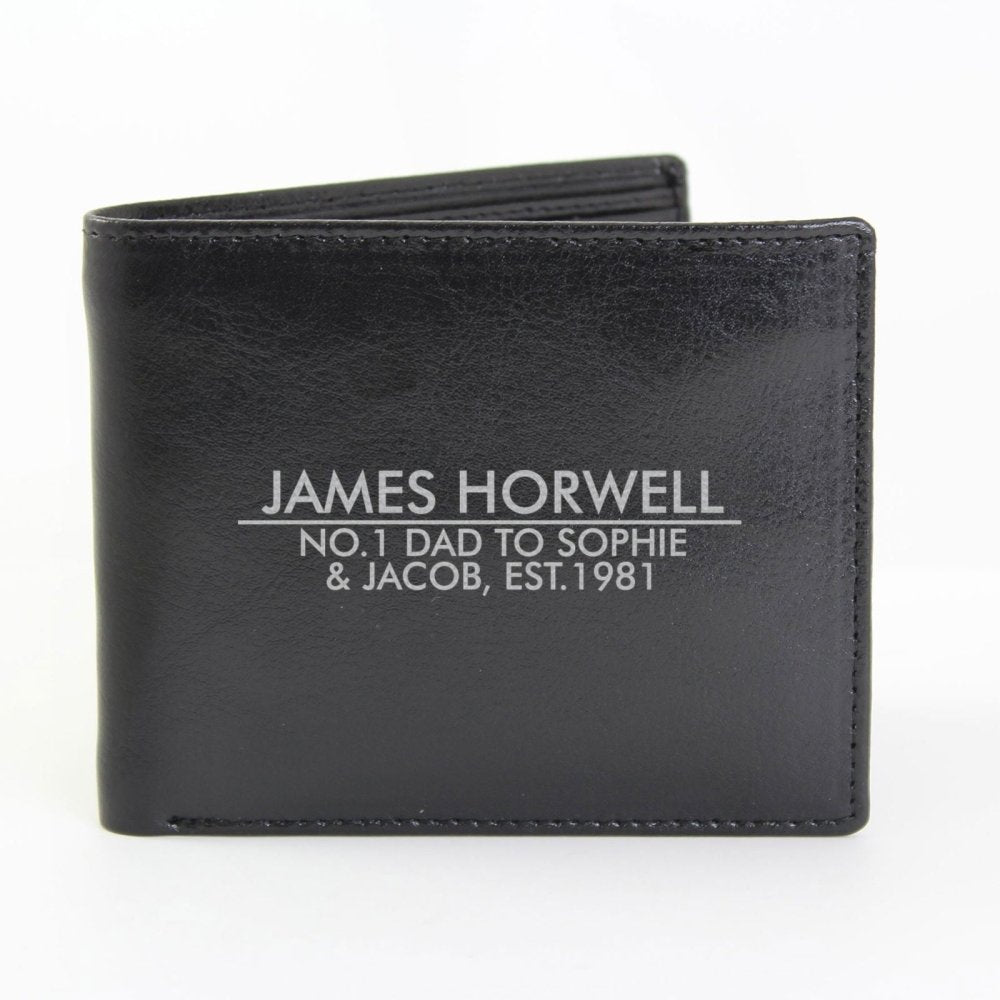 Personalised Classic Leather Wallet