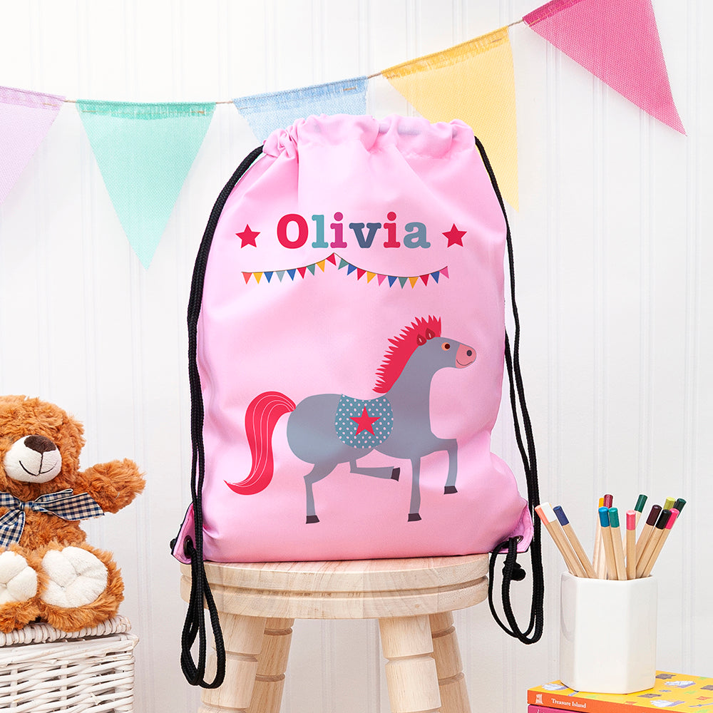Personalised Personalised Classic Pink Circus Waterproof Swim Bag