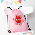Personalised Personalised Classic Pink Flower Waterproof Swim Bag
