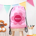 Personalised Personalised Classic Pink Flower Waterproof Swim Bag