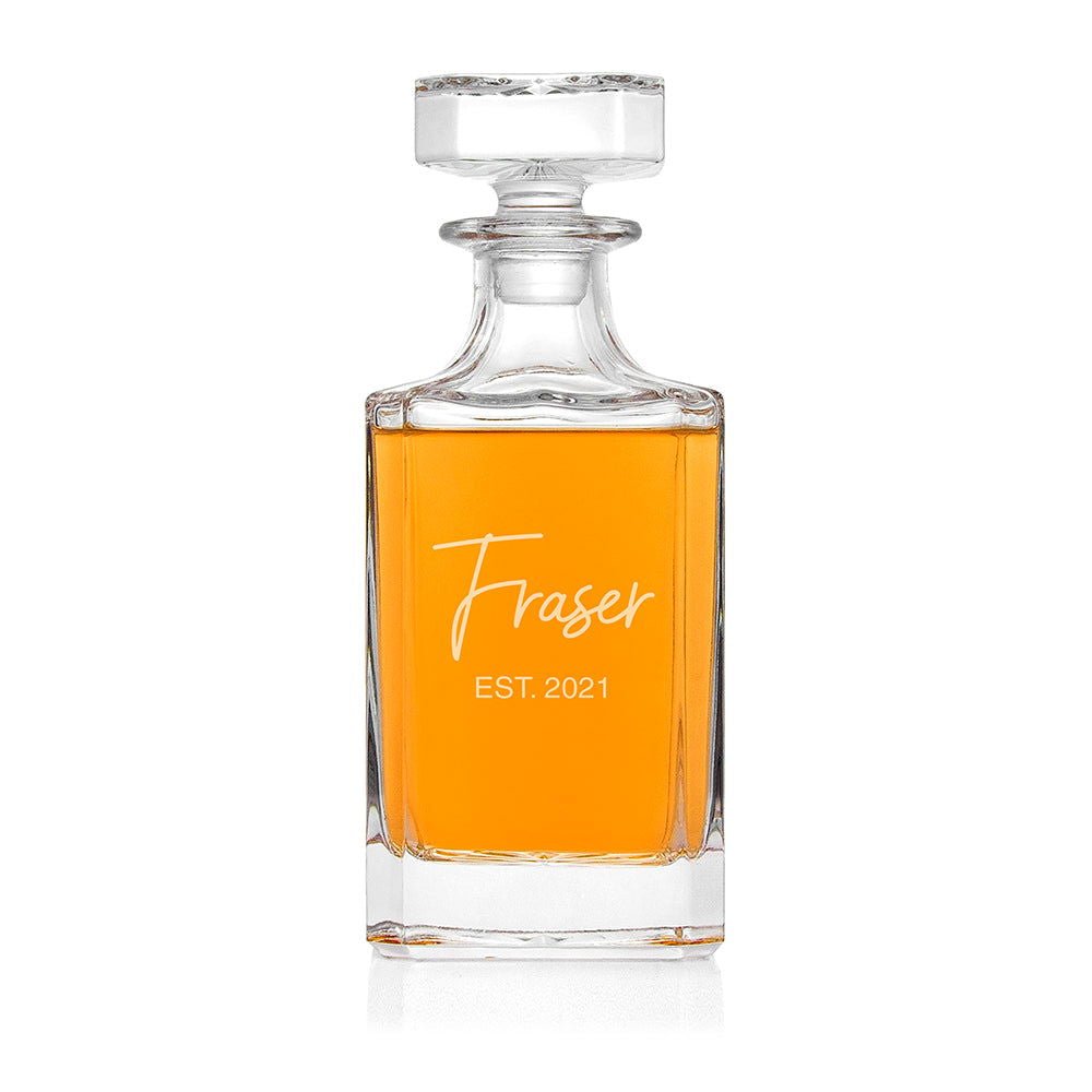 Personalised Classic Signature Square Decanter