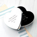 Personalised Personalised Classic Silver Heart Trinket Box