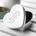 Personalised Personalised Classic Silver Heart Trinket Box
