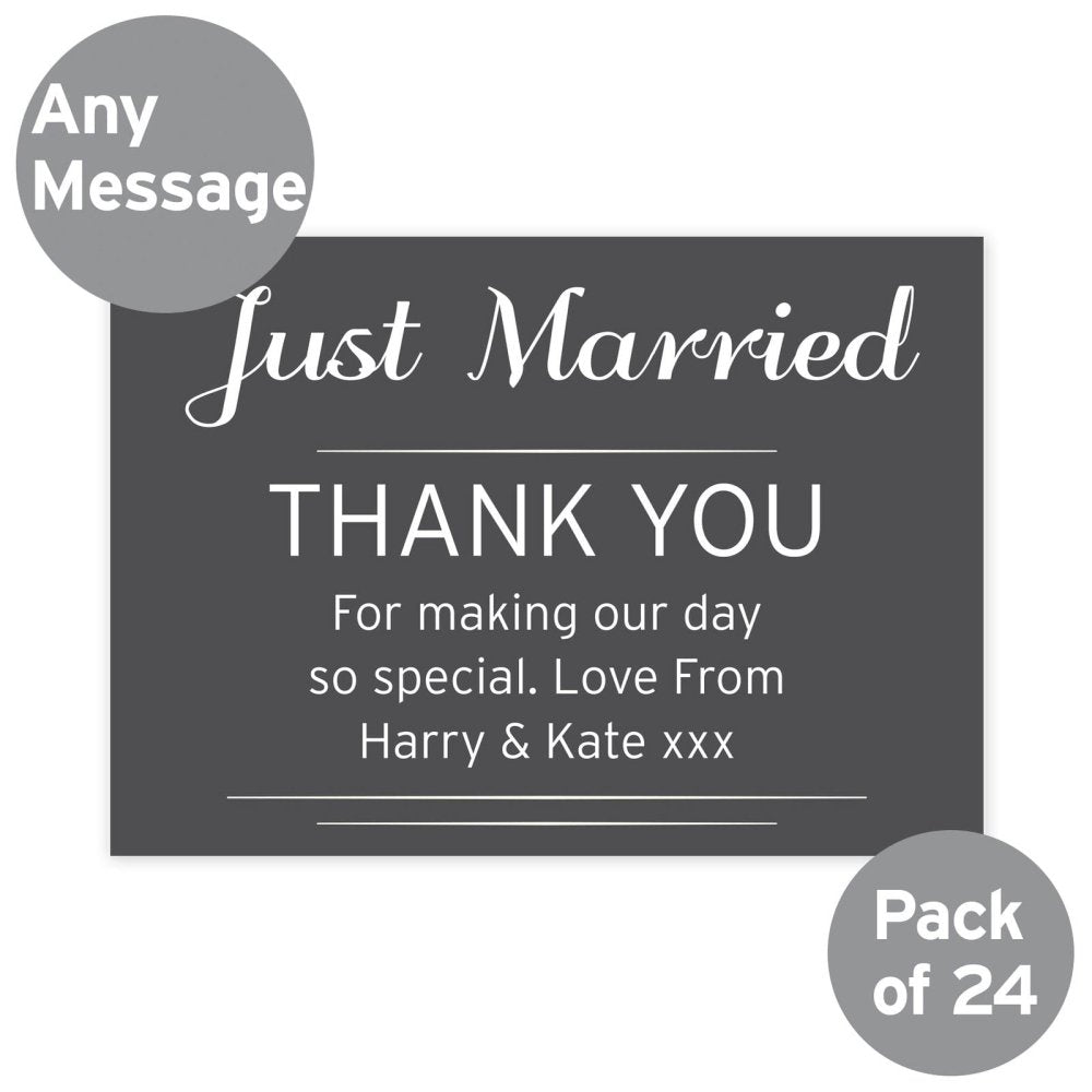 Personalised Classic Wedding Postcards Pack Of 24