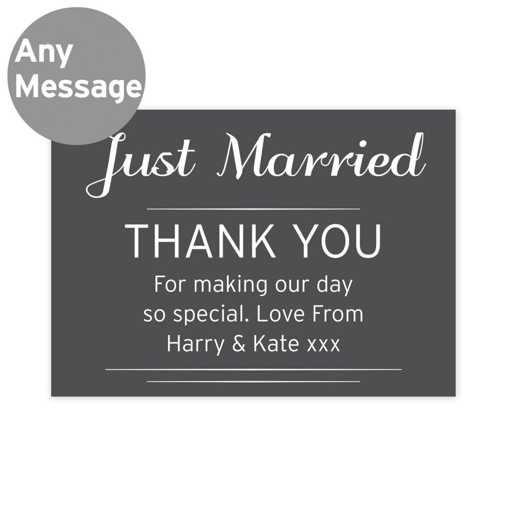 Personalised Classic Wedding Postcards Pack Of 24