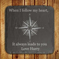 Personalised Compass Slate Keepsake
