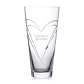Personalised Personalised Conical Hearts Vase with Swarovski Crystals