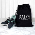 Personalised Cotton Black Boot Bag