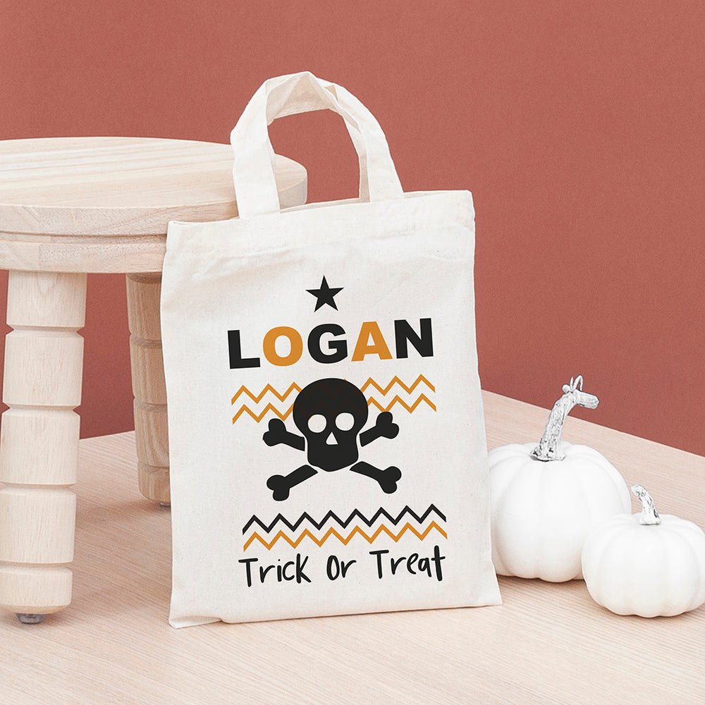 Personalised Personalised Cotton Halloween Trick or Treat Bag